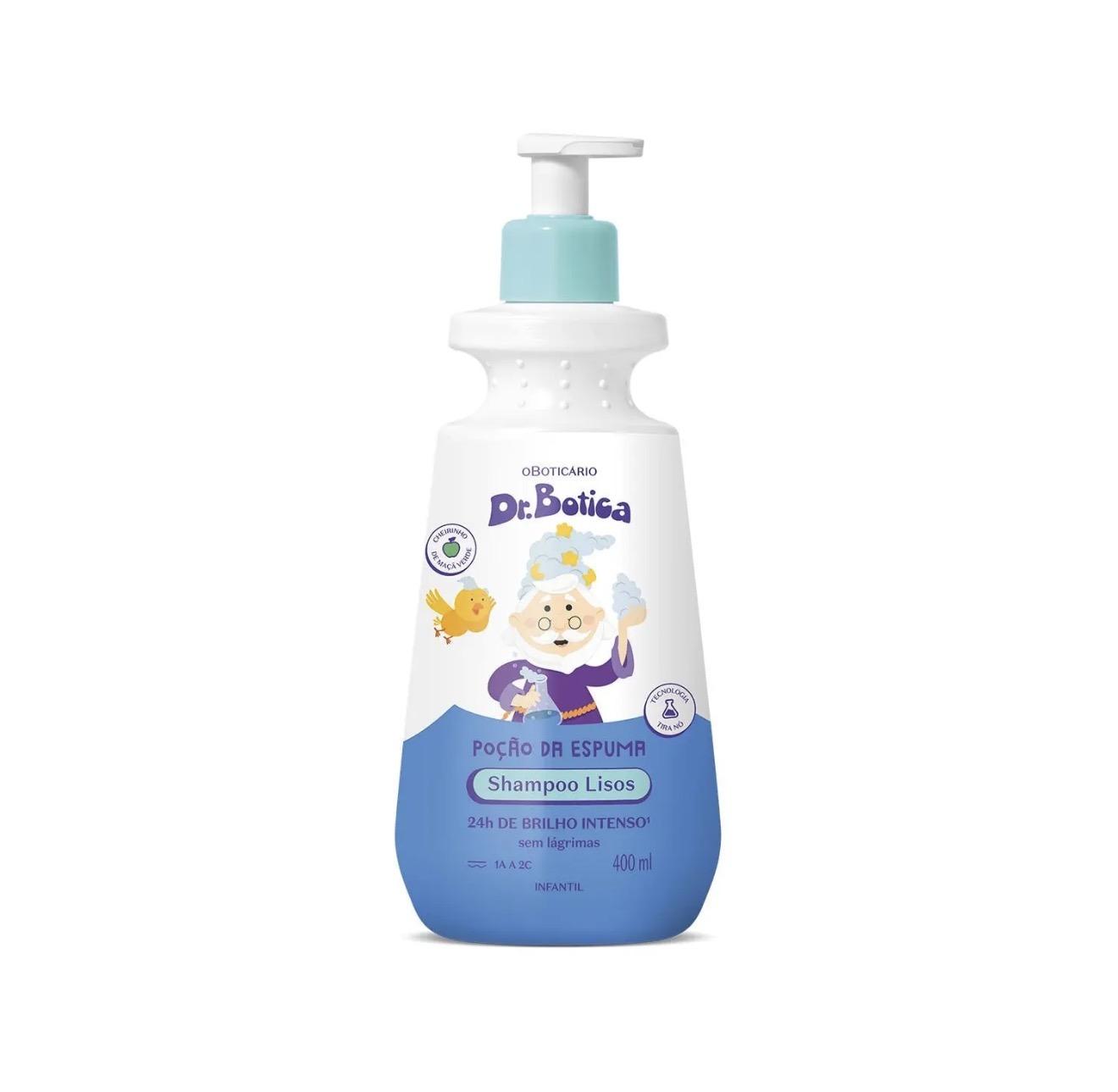 Shampoo Infantil Cabelos Lisos 1A à 2C Dr.Botica Poção da Espuma 400ml - Dr Botica