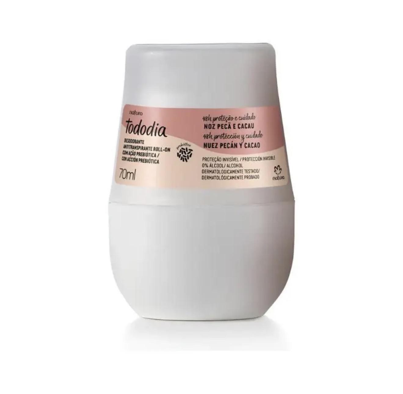 Desodorante Roll on TodoDia Noz Pecã e Cacau 70ml Natura