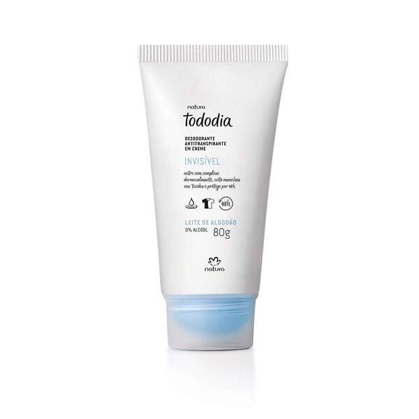 Desodorante Antitranspirante em Creme Natura Tododia Leite de Algodão 80g