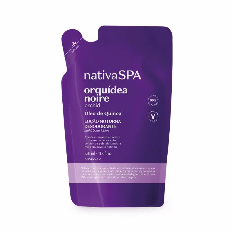 Orquídea Noire - Refil Loção Noturna Hidratante Nativa SPA 350ml