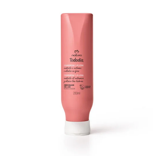 Liso+Liso Framboesa e Jojoba Condicionador Natura Tododia