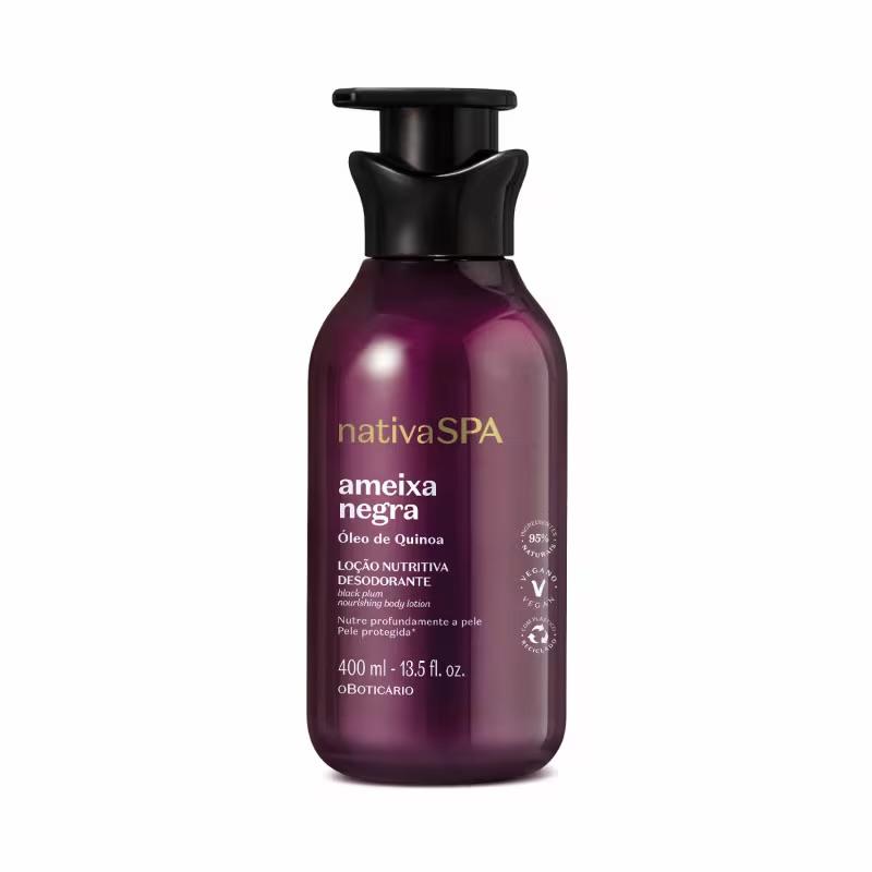 Loção Ameixa Negra 400ml Hidratante Desodorante Corporal Nativa Spa