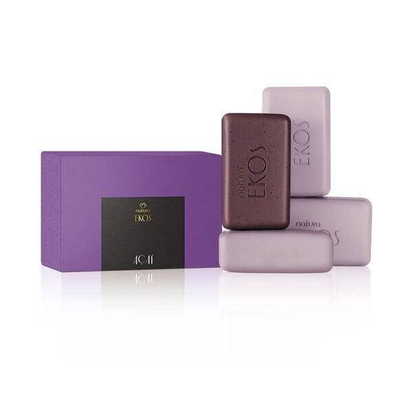 Ekos Açaí - Sabonete em barra Puro Vegetal (4 unidades, 100g cada)
