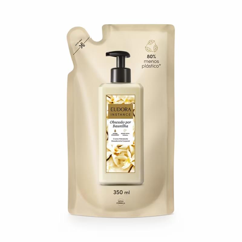 Refil Instance obsessão por Baunilha 350ml Creme Hidratante Corporal
